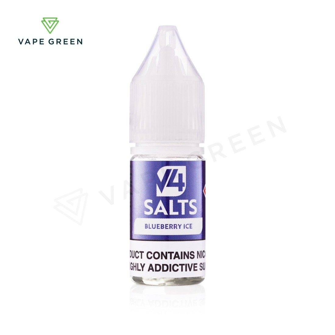 Blueberry Ice E-Liquid by V4 Salts, a top-selling cheap nic salt juice in the UK.