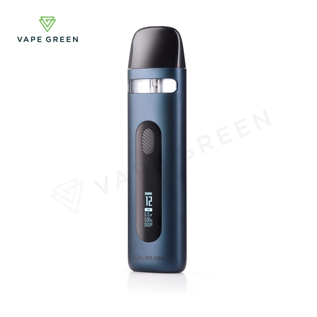 Uwell Caliburn X Pod Kit showing the sleek pod mod device and refillable cartridge.