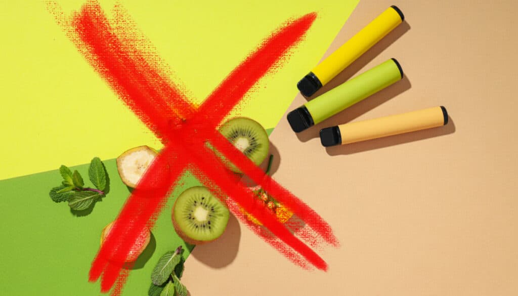 Why were flavoured vapes banned in Quebec?