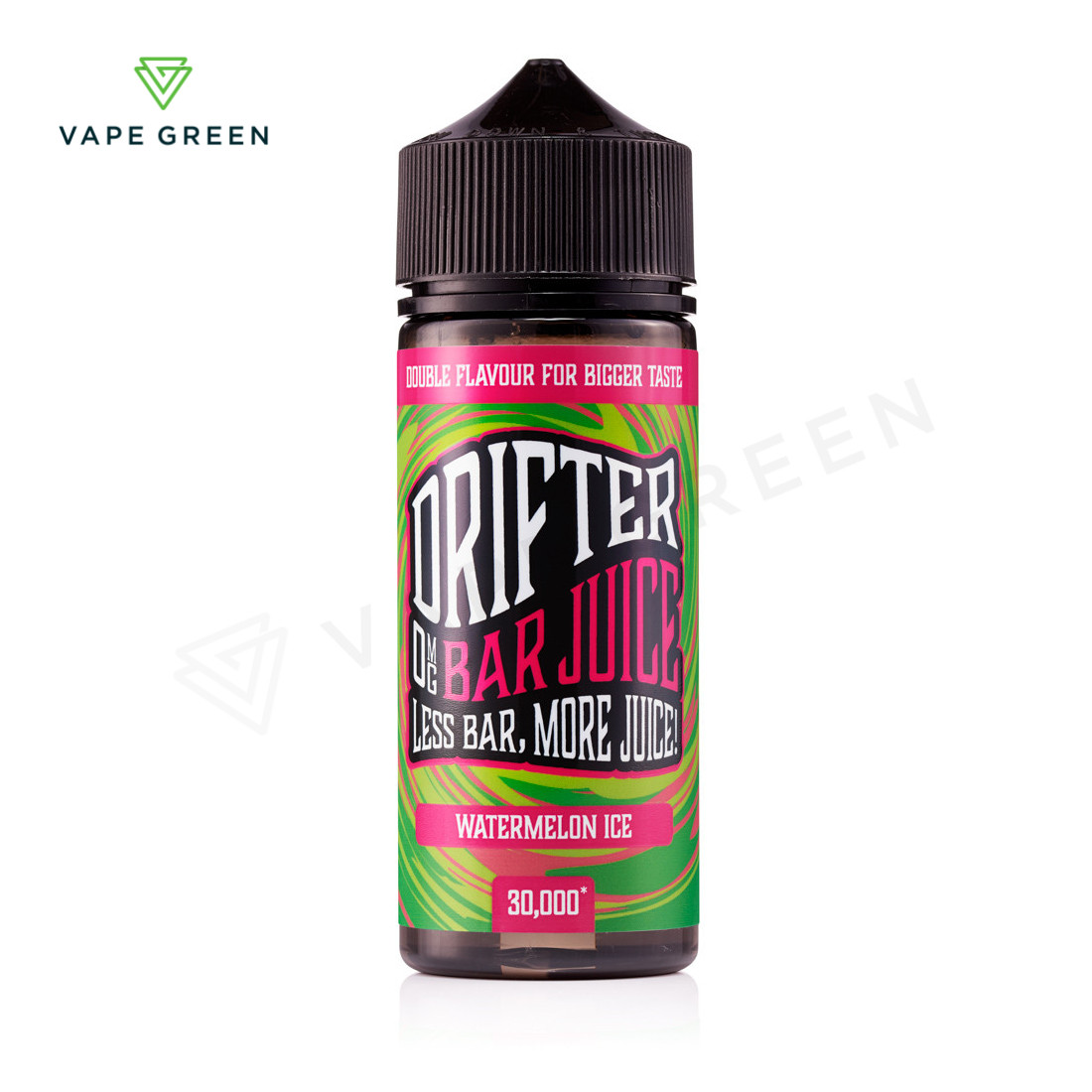 Drifter Bar Juice Watermelon Ice 100ml shortfill bottle for large volume sub-ohm vaping.