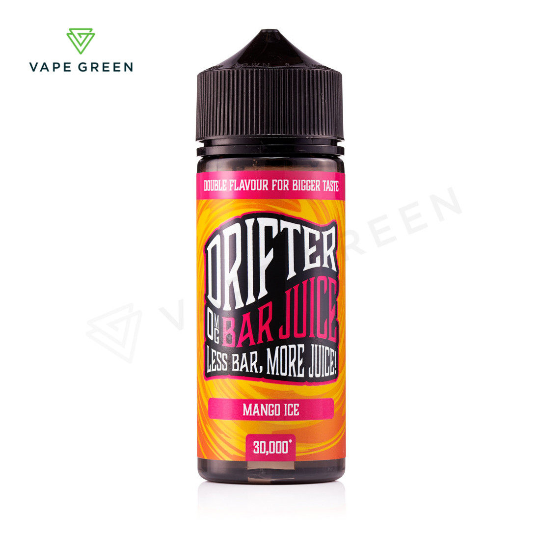 Mango Ice 100ml shortfill e-liquid bottle from the Drifter Bar Juice range.