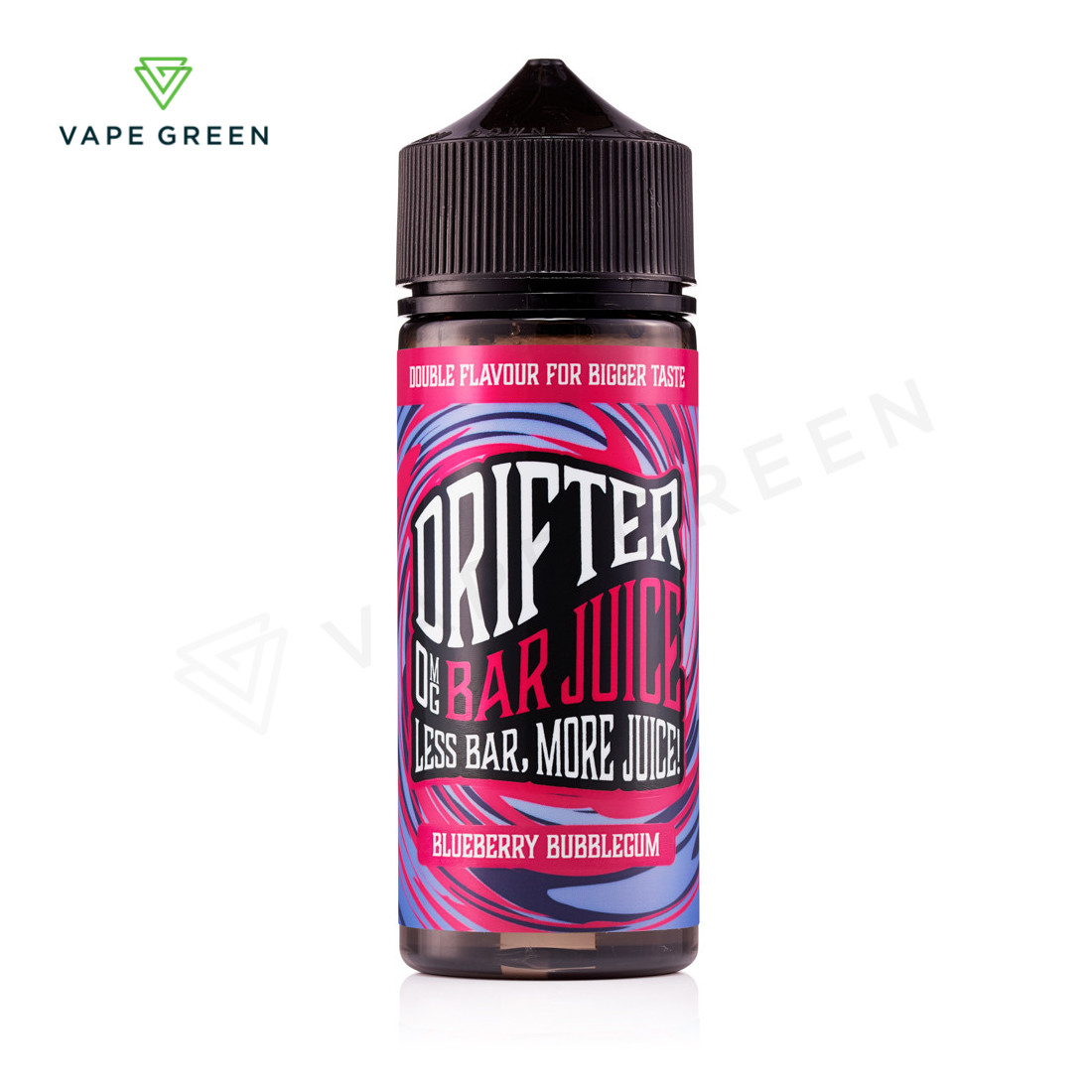 Drifter Bar Juice Blueberry Bubblegum 100ml shortfill bottle for sub-ohm candy vaping.