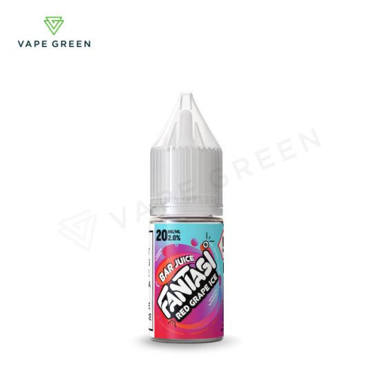 Fantasi Bar Juice Red Grape Ice nic salt e-liquid bottle, a cooling and affordable grape vape.