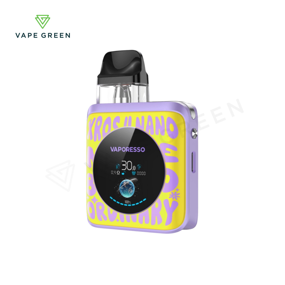 Vaporesso Xros 4 Nano pod kit, a portable vape device perfect for nic salt e-liquids.