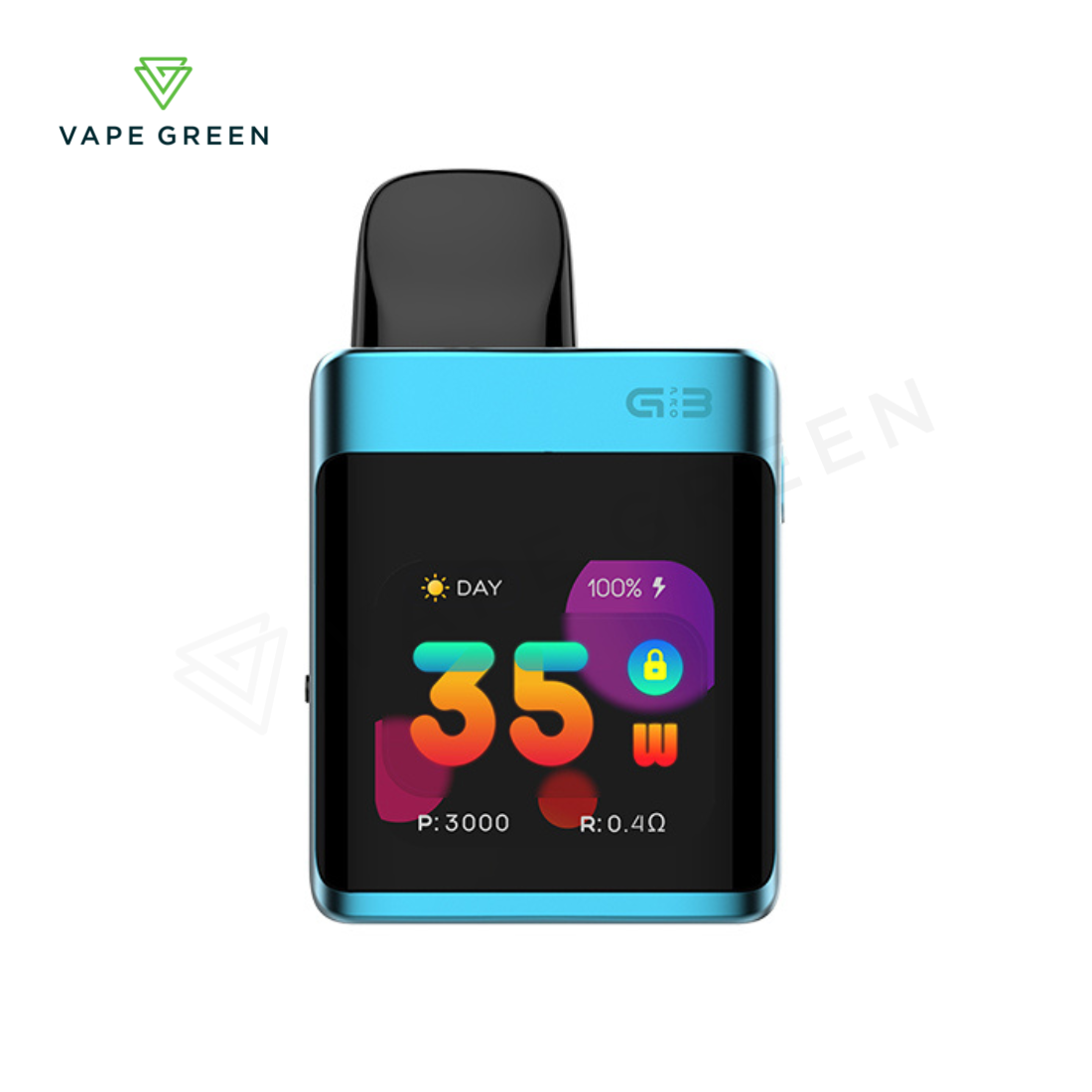 Uwell Caliburn G3 Pro KOKO pod kit, a square-shaped compact device for portability.