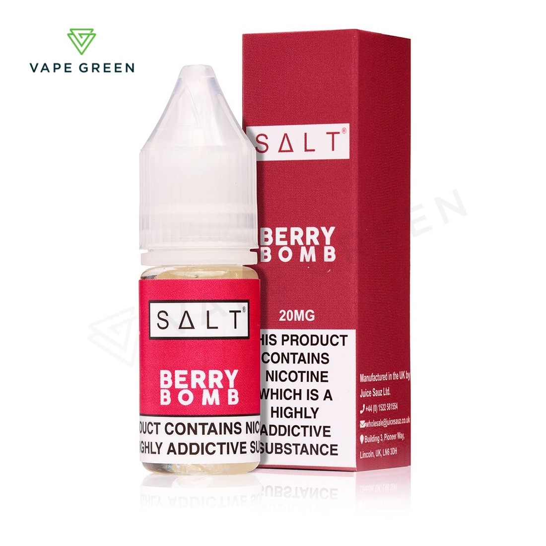 Berry Bomb Nic Salt E-Liquid, a berry and menthol blend inspired by the classic Heisenberg taste.