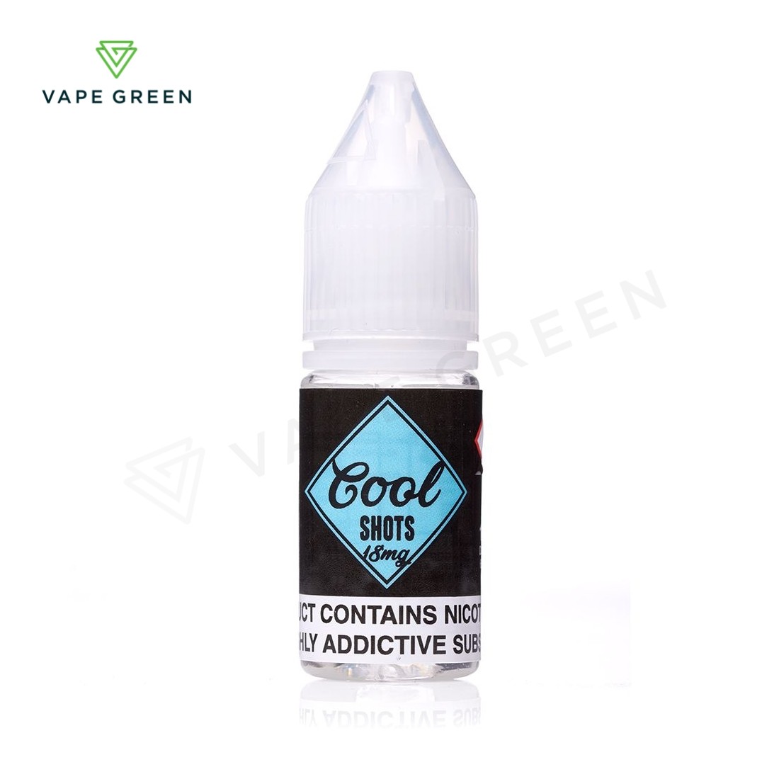 Head Shots Nic Cool Shot 18mg 99VG nicotine booster with a cooling effect for e-liquids.