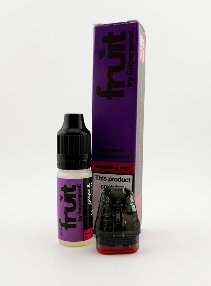 Grape & Blackcurrant Nic Salt E-Liquid by Supergood Fruit