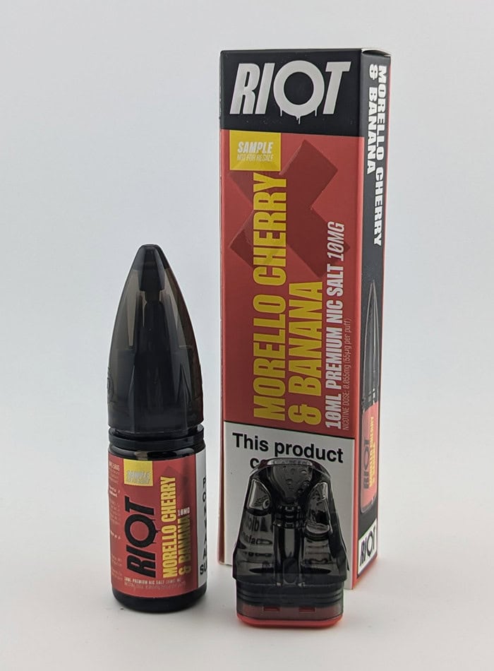 Morello Cherry & Banana Nic Salt E-Liquid by Riot X
