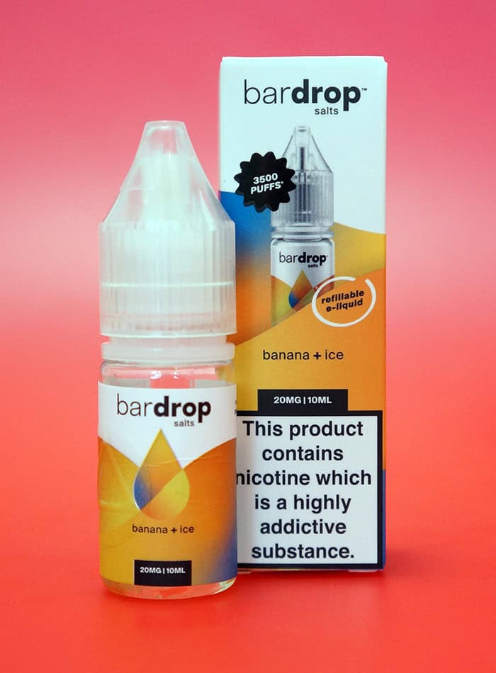 Banana Ice Nic Salt E-Liquid by Bar Drop
