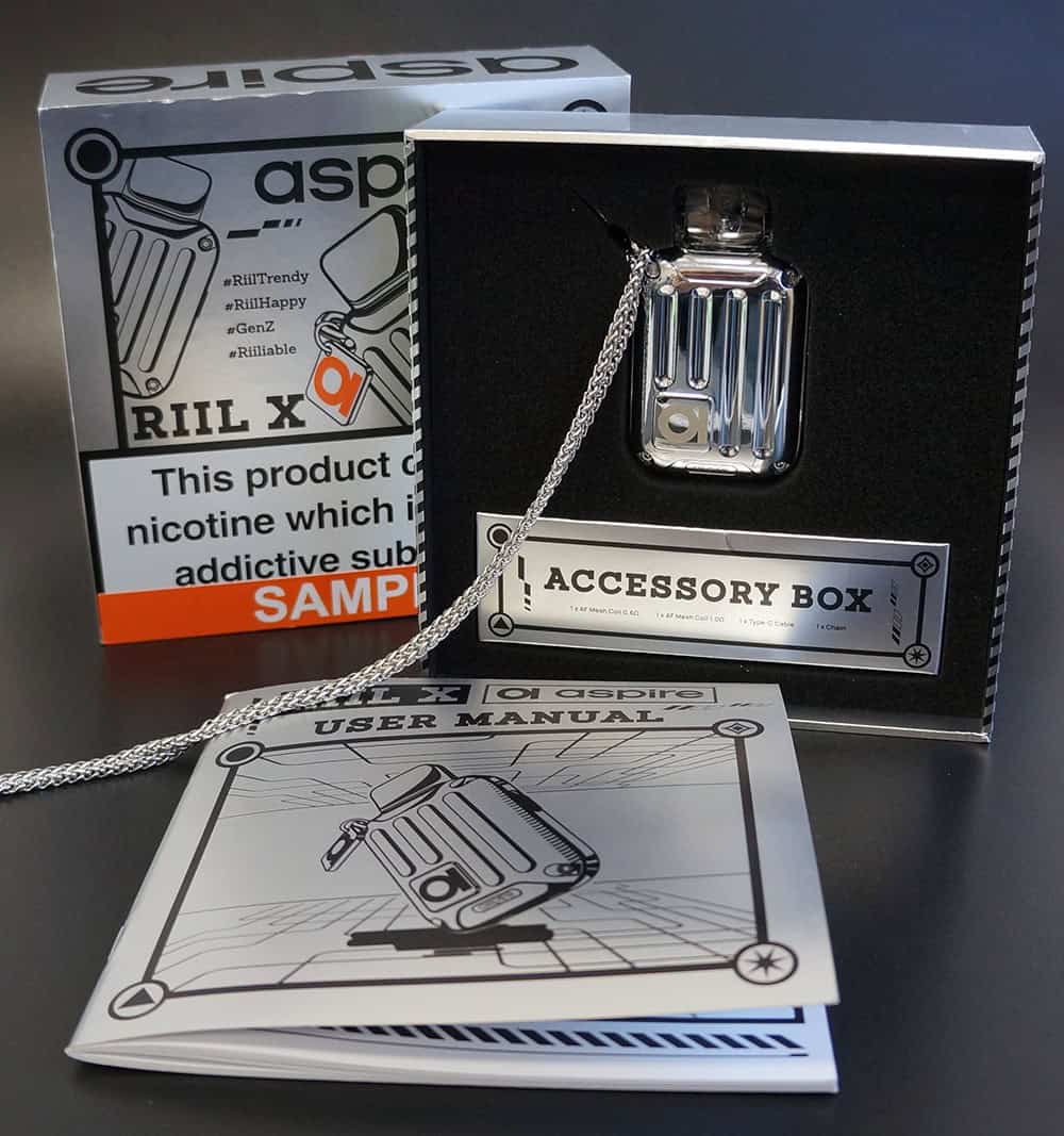 Aspire Riil X Box Contents