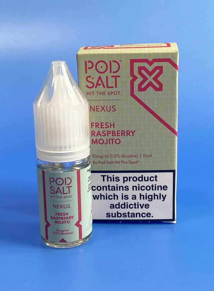 Fresh Raspberry Mojito Nic Salt E-Liquid by Nexus Pod Salt