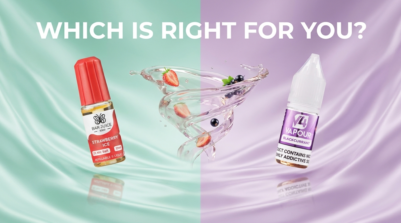 Salt nic versus freebase: which is right for you?