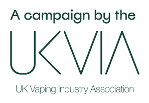 UK Vaping Industry Association (UKVIA) logo with the text "A campaign by the UKVIA".