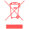 Crossed-out wheelie bin symbol indicating Big Puff vapes should be recycled, not thrown in the trash.