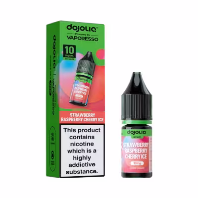 Strawberry Raspberry Cherry Ice Nic Salt E-Liquid by Dojoliq