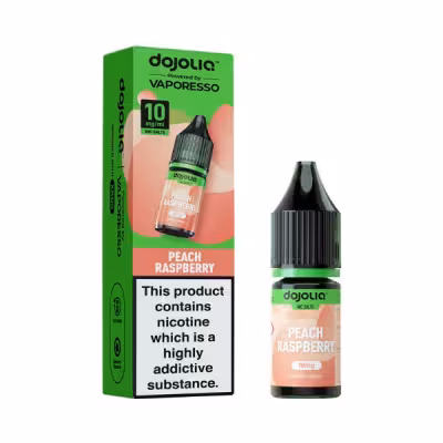 Peach Raspberry Nic Salt E-Liquid by Dojoliq