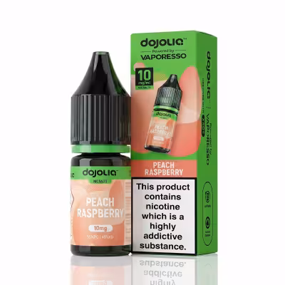 Peach Raspberry Nic Salt E-Liquid by Dojoliq