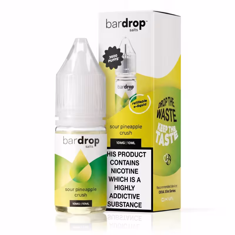 Sour Pineapple Crush Nic Salt E-Liquid by Bar Drop
