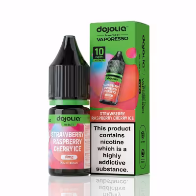 Strawberry Raspberry Cherry Ice Nic Salt E-Liquid by Dojoliq
