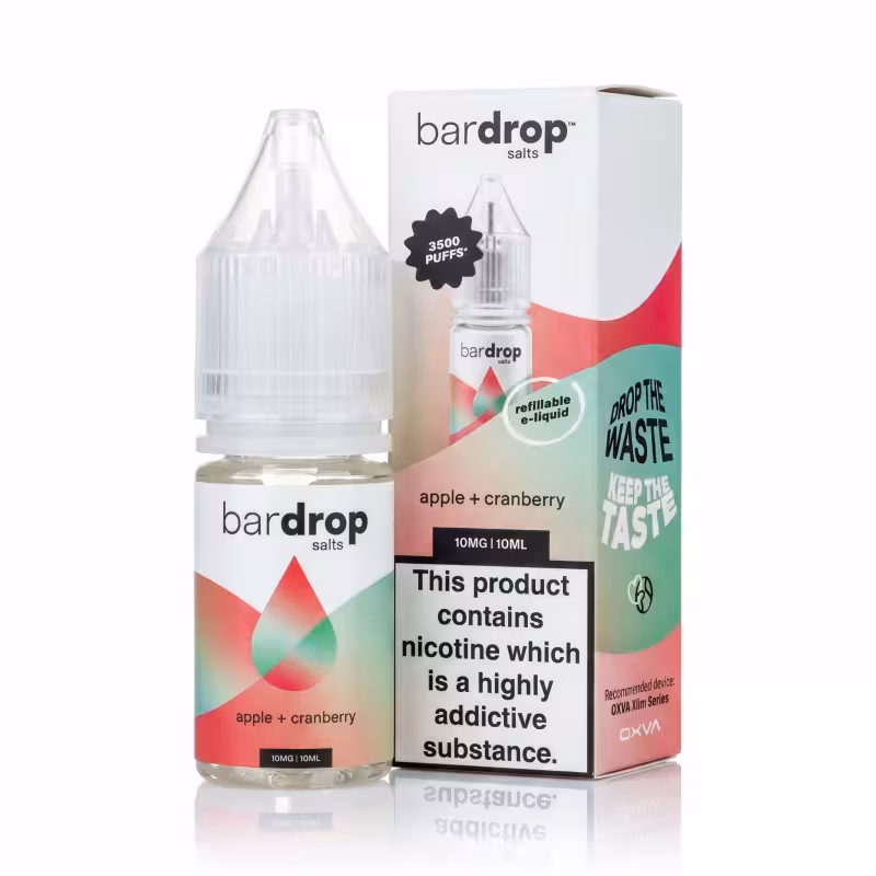 Apple Cranberry Nic Salt E-Liquid by Bar Drop
