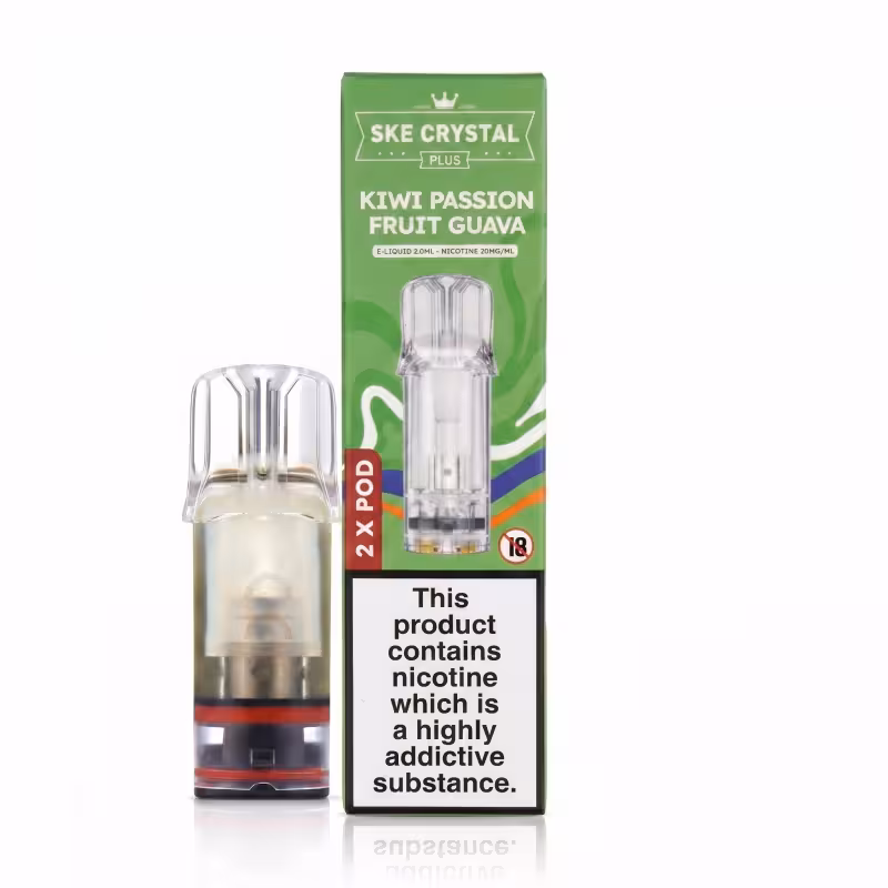 Kiwi Passion Fruit Guava Prefilled Pods by SKE Crystal Plus
