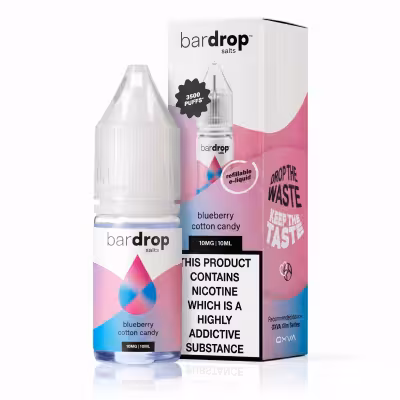 Blueberry Cotton Candy Nic Salt E-Liquid by Bar Drop