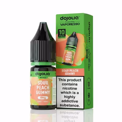 Sour Peach Gummy Nic Salt E-Liquid by Dojoliq