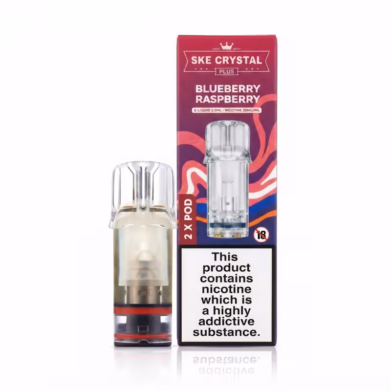 Blueberry Raspberry Prefilled Pods by SKE Crystal Plus