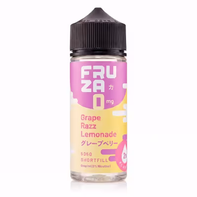 Grape Razz Lemonade Shortfill E-Liquid by Fruza 100ml