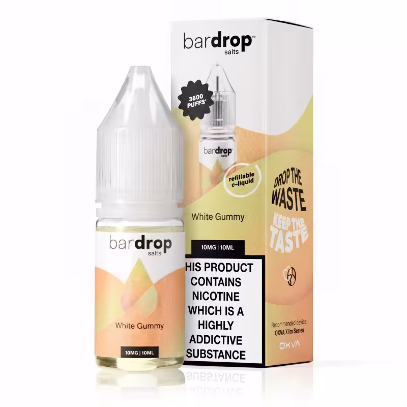 White Gummy Nic Salt E-Liquid by Bar Drop
