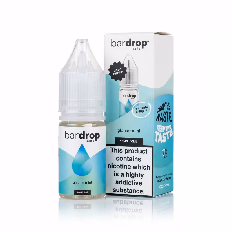 Glacier Mint Nic Salt E-Liquid by Bar Drop