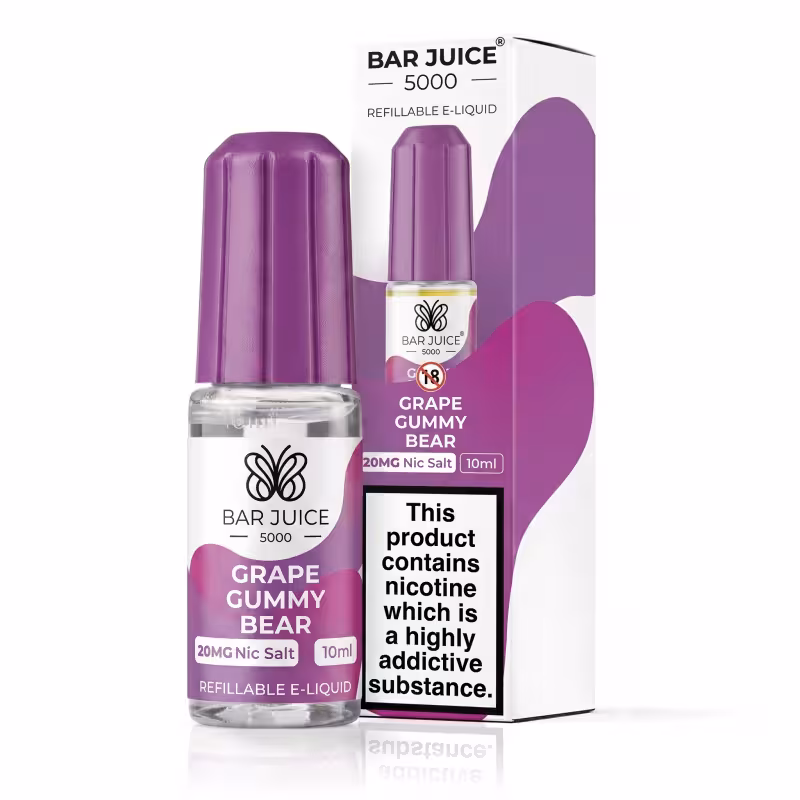 Grape Gummy Bear Nic Salt E-Liquid by Bar Juice 5000