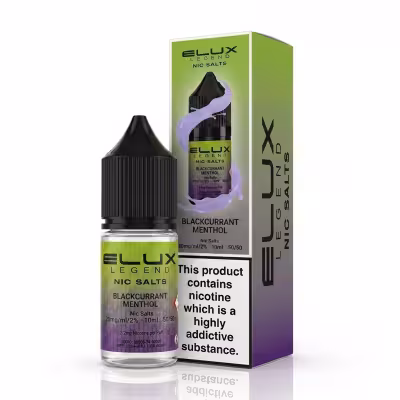 Blackcurrant Menthol Nic Salt E-Liquid by Elux Legend