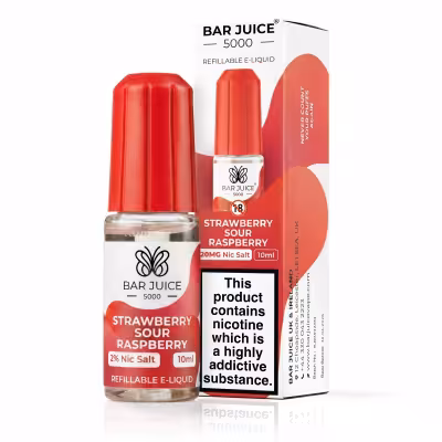 Strawberry Sour Raspberry Nic Salt E-Liquid by Bar Juice 5000