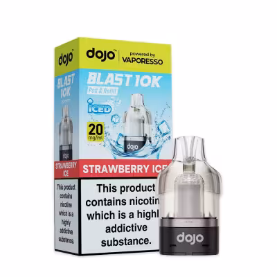 Strawberry Ice Prefilled Pod by Vaporesso Dojo Blast 10K