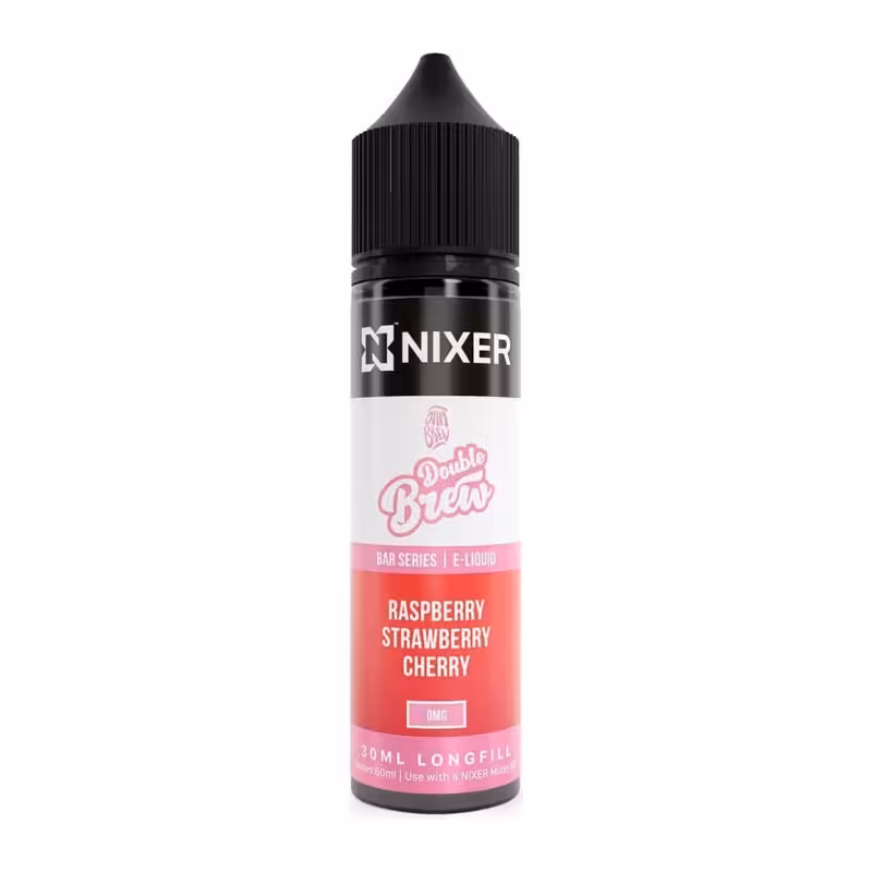 Raspberry, Strawberry & Cherry Longfill E-Liquid Concentrate by Nixer x Double Brew