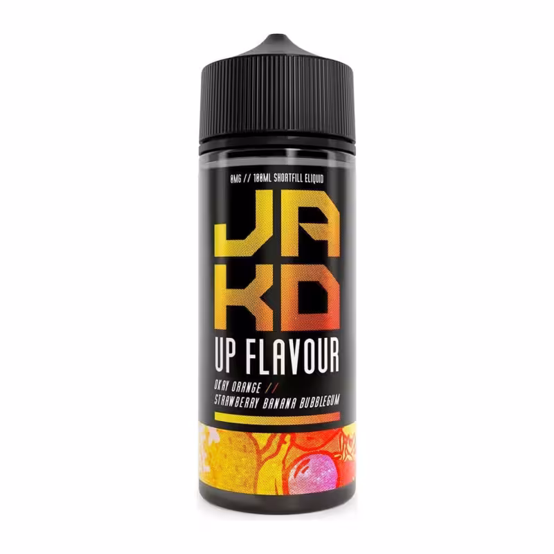 Okay Orange Strawberry Banana Bubblegum Shortfill E-Liquid by JAKD 100ml