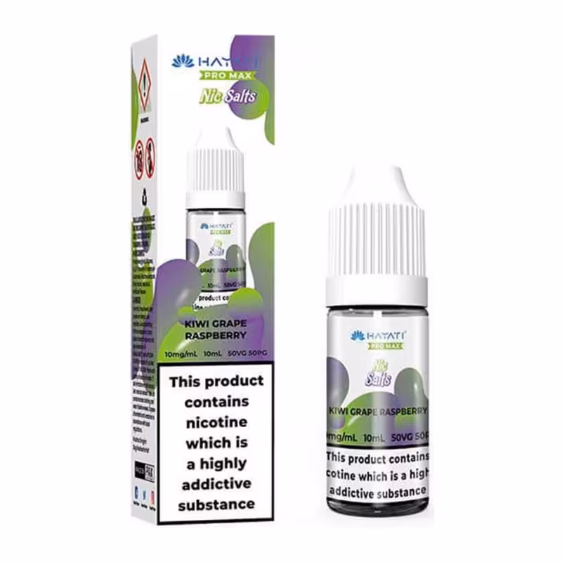 Kiwi Grape Raspberry Nic Salt E-Liquid by Hayati