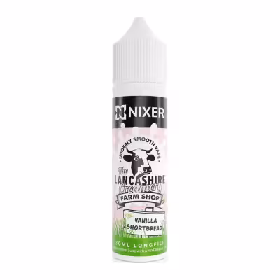 Vanilla Shortbread Longfill E-Liquid Concentrate by Nixer X The Lancashire Creamery Farm Shop