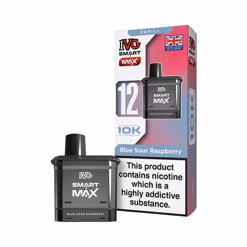 Blue Sour Raspberry Prefilled Pods by IVG Smart Max