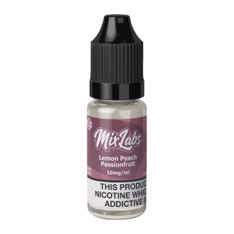 Lemon Peach Passionfruit Nic Salt E-Liquid by Mix Labs