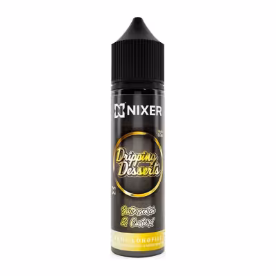 Butterscotch & Custard Longfill E-Liquid Concentrate by Nixer x Dripping Desserts