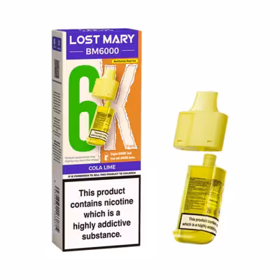Cola Lime Prefilled Pod Refill Pack by Lost Mary BM6000