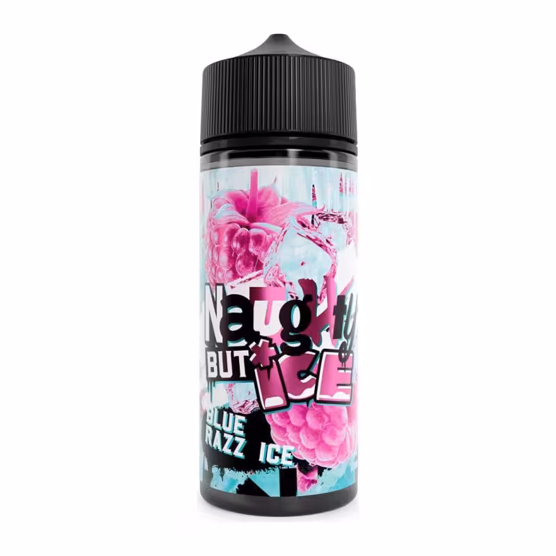 Blue Razz Ice Shortfill E-Liquid by Naughty but Ice 100ml