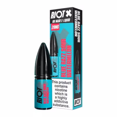 Blue Razz Sour Watermelon Nic Salt E-Liquid by Riot X