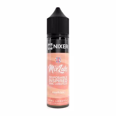 Peach Ice Longfill E-Liquid Concentrate by Nixer X Mix Labs