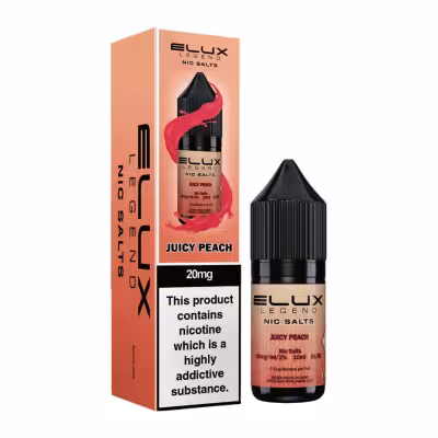 Juicy Peach Nic Salt E-Liquid by Elux Legend