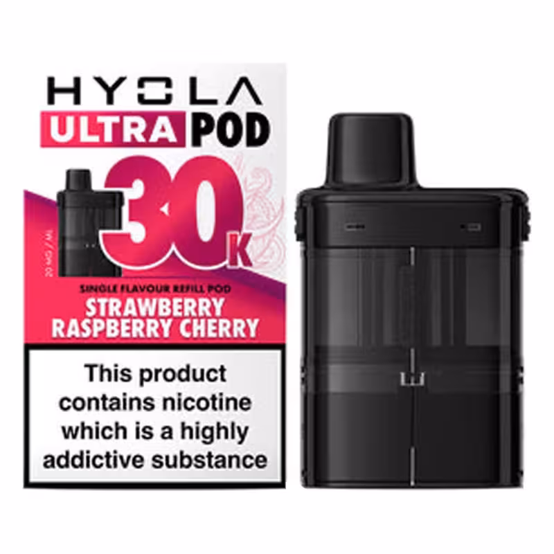 Strawberry Raspberry Cherry Prefilled Pods by Hyola Ultra 30K
