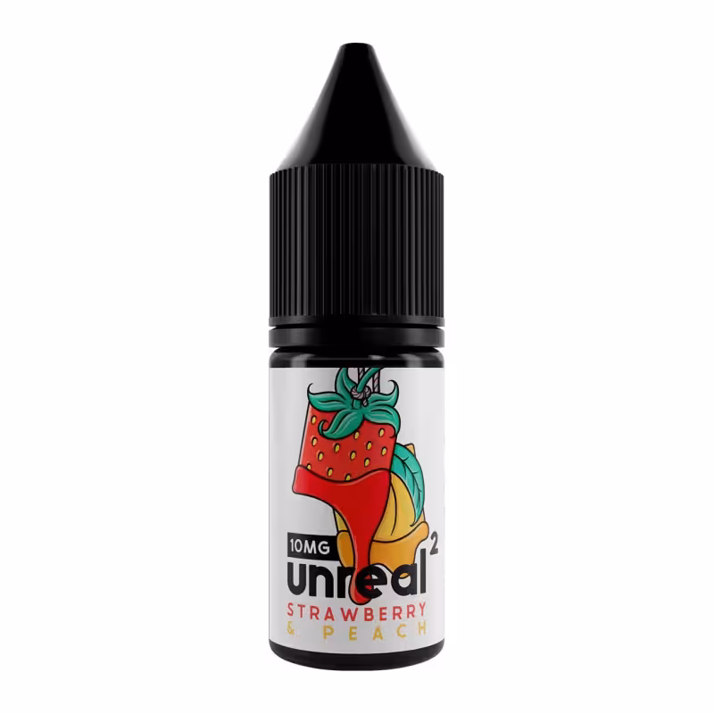 Strawberry & Peach Nic Salt E-Liquid by Unreal 2